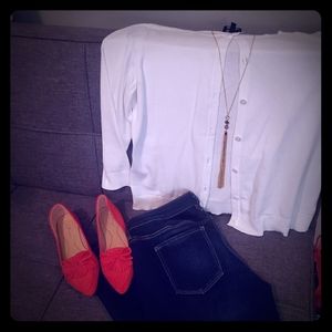 Forever Comfort Red Tassel Ballet Flats Loafers